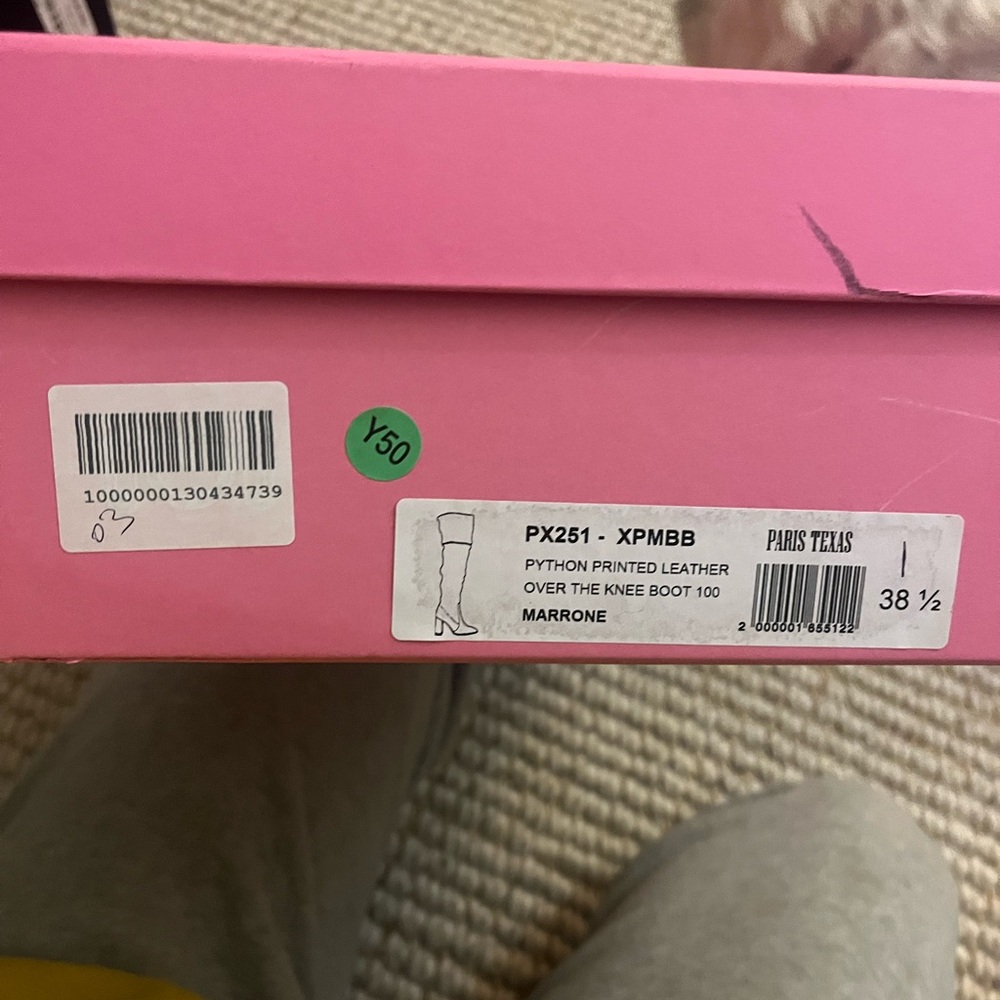 Paris Texas Python Over The Knee Boot Chocolate B… - image 6